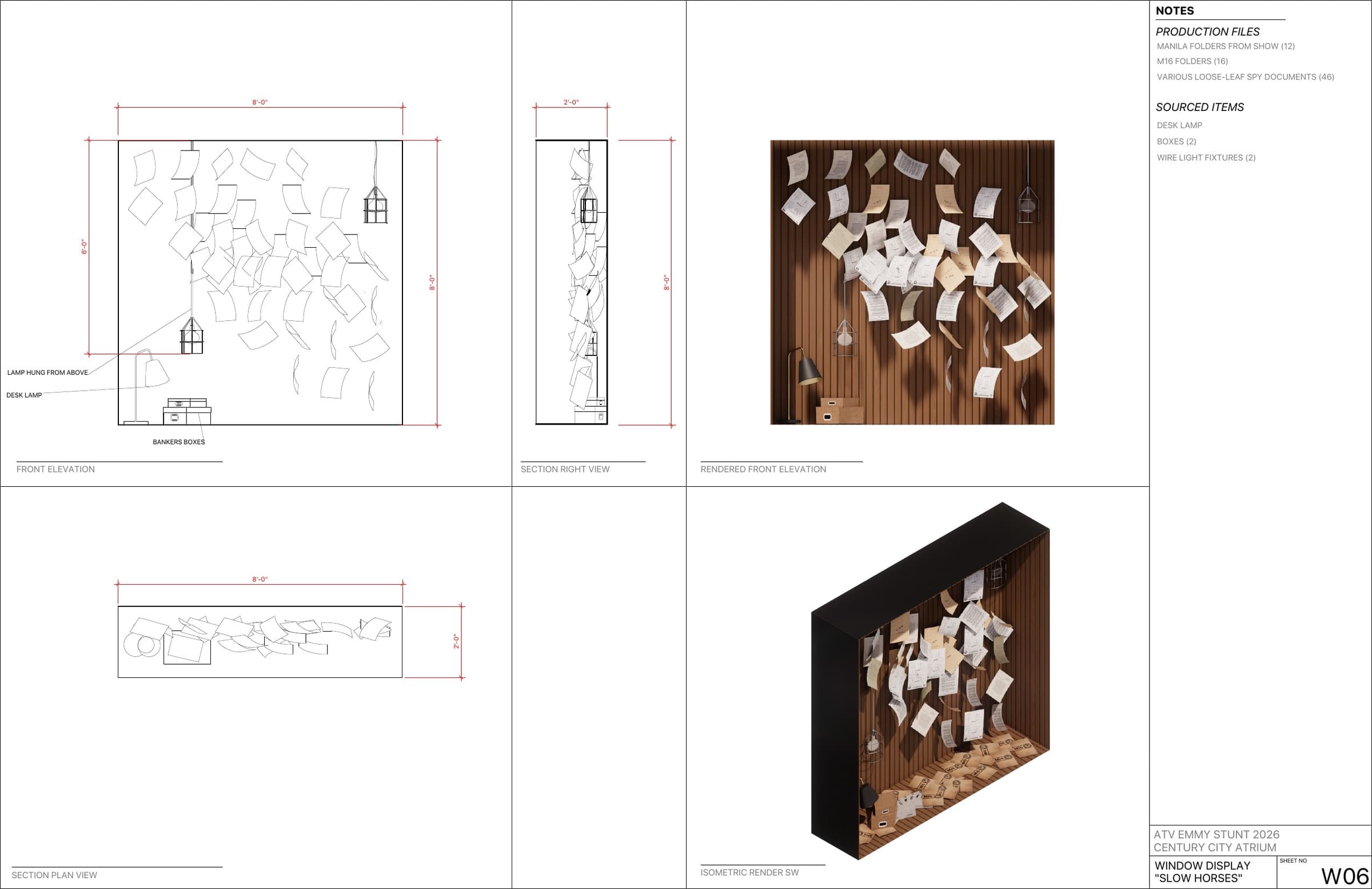 Apple TV Century City Mall Pop Up, Build Drawings 5