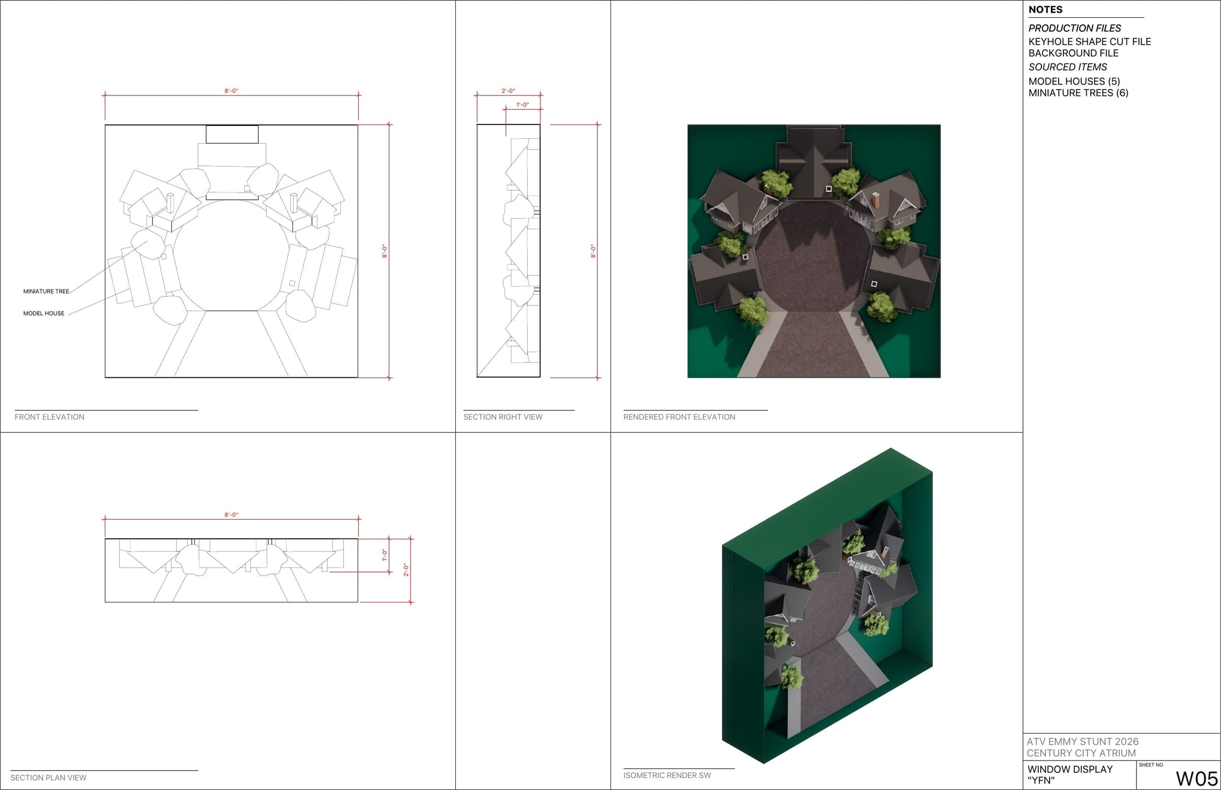 Apple TV Century City Mall Pop Up, Build Drawings 6
