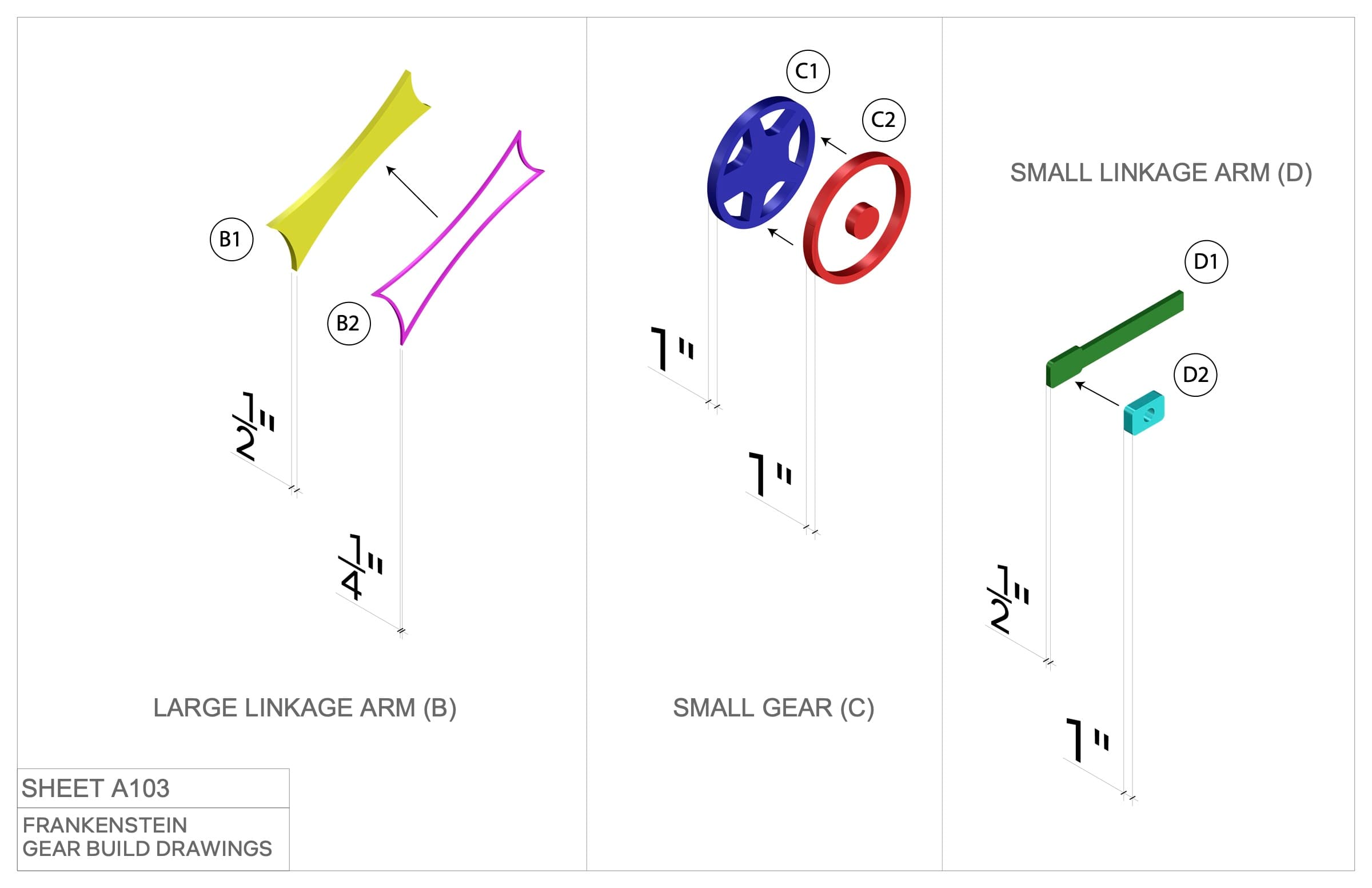 Frankenstein, Plans & Construction 2