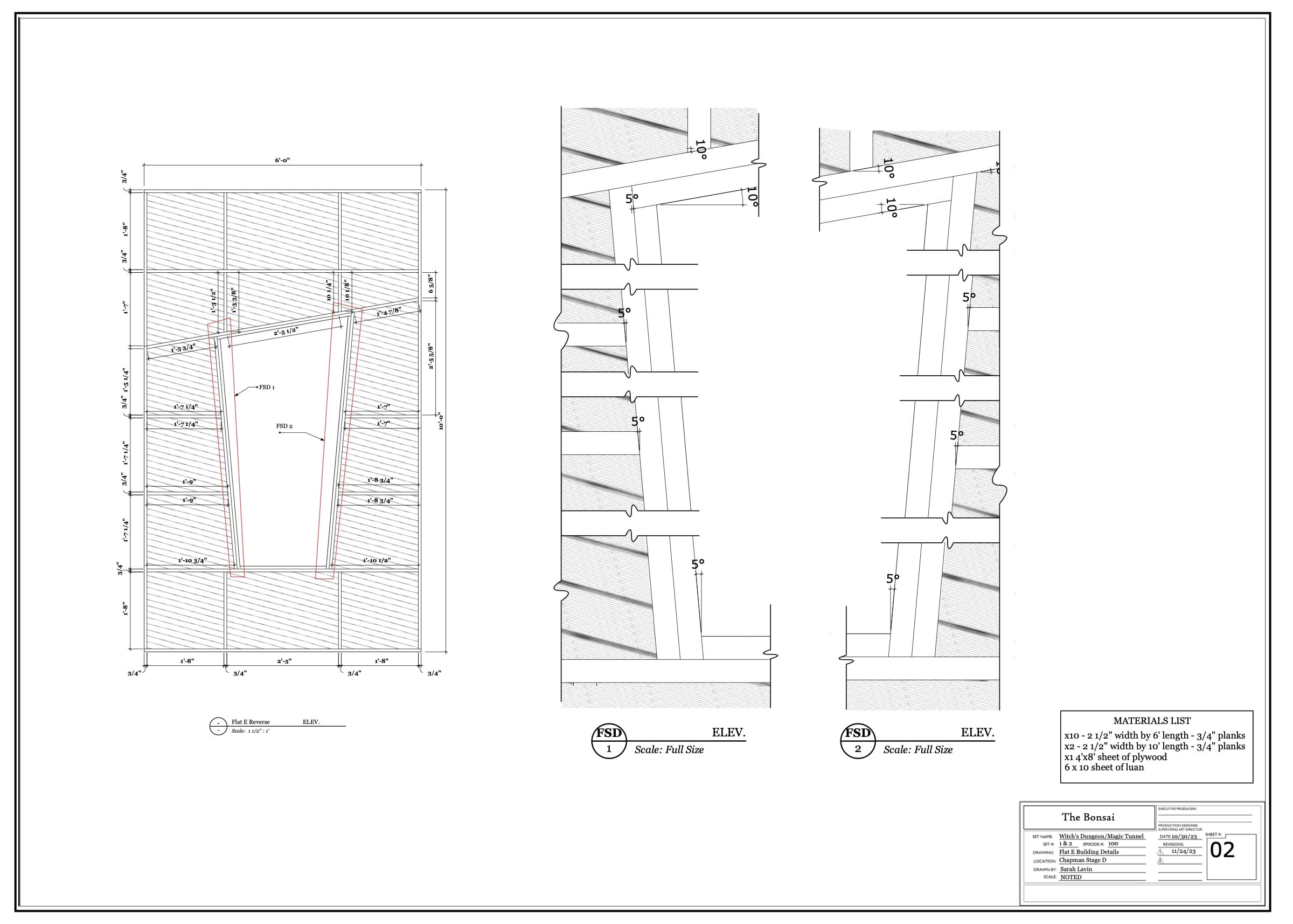 The Bonsai, Process & Plans 2