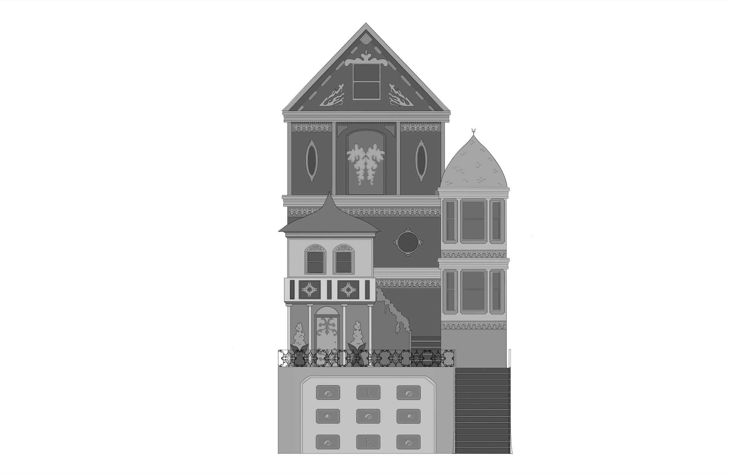 Victorian House, Studies 3