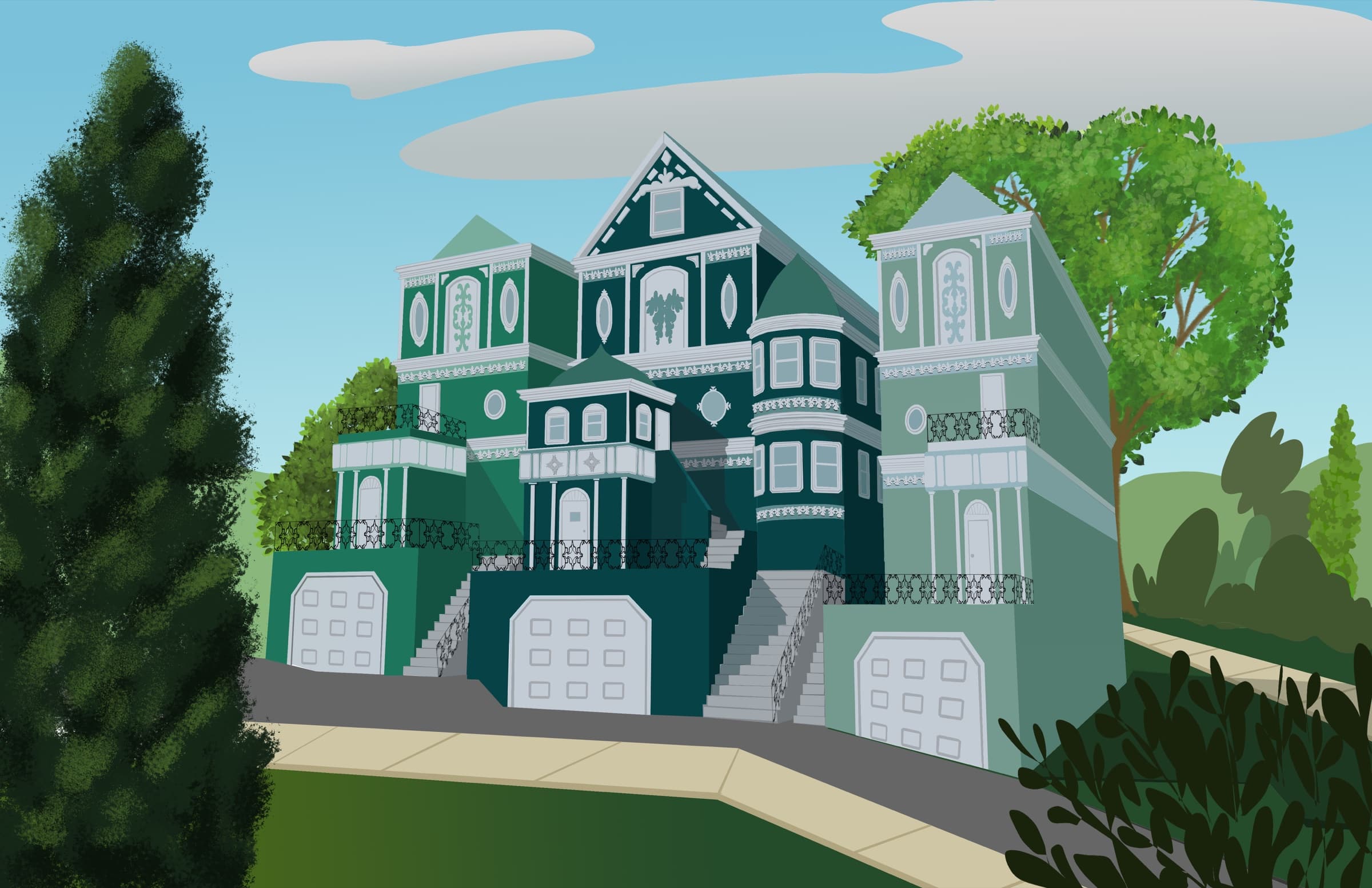 Victorian House, Studies 4
